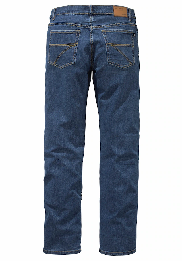 Arizona Stretch-Jeans »John« Packung, 2 Stk. gerade Beinform, niedrige Leibhöhe, mit Five-Pocket-Konfiguration