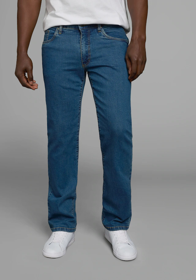 Arizona Stretch-Jeans »John« Packung, 2 Stk. gerade Beinform, niedrige Leibhöhe, mit Five-Pocket-Konfiguration