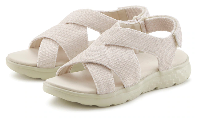 Vivance Sandale »Sandalette, Sommerschuh, offener Schuh« mit Klettverschluss VEGAN
