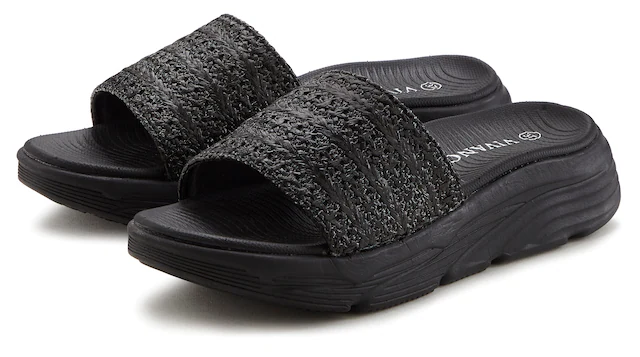 Vivance Pantolette »Mule, Sandale, Sommerschuh, offener Schuh,« mit modischer Sohle VEGAN