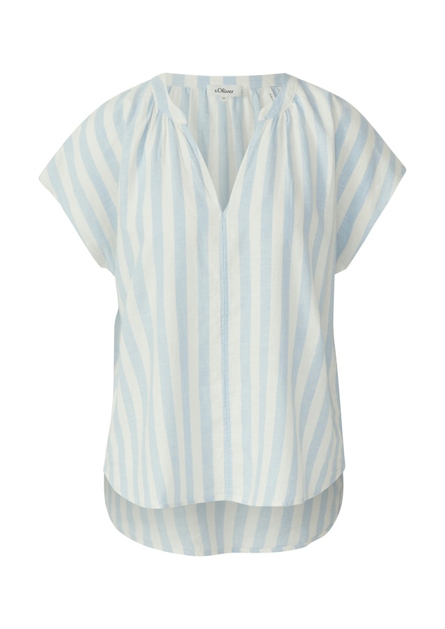 s.Oliver Kurzarmbluse mit All-Over Print