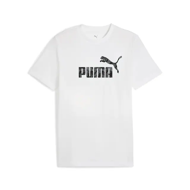 PUMA T-Shirt »ESS CAMO TEE« gerade Passform, Kurzarm, für Alltag und Freizeit