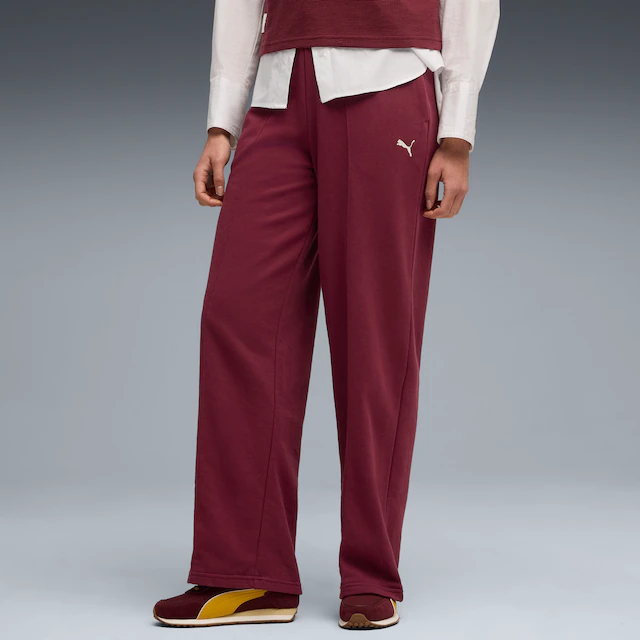 PUMA Trainingshose »CLASS COMFORT PINNACLE HIGH-WAIST STRAIGHT PANTS TR OP« mit Eingrifftaschen, aus Baumwollmischung, pflegeleicht