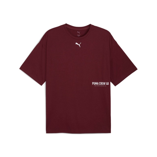 PUMA Trainingsshirt »M GRAPHIC OVERSIZE TEE« Kurzarm-Design, sportlicher Stil, atmungsaktiv, schnell trocknend