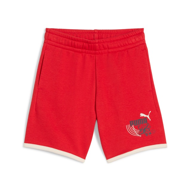 PUMA Trainingsshorts »LITTLE RUNNERS SHORTS TR PS« sportlicher Stil, für Kinder, aus Baumwollmischung, regular fit