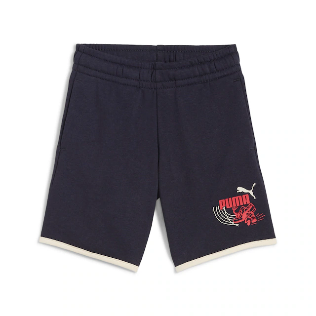 PUMA Trainingsshorts »LITTLE RUNNERS SHORTS TR PS« sportlicher Stil, für Kinder, aus Baumwollmischung, regular fit