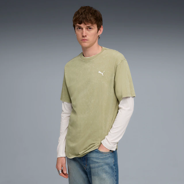 PUMA T-Shirt »ESS ELEVATED RELAXED WASH TEE« Kurzarm, für Freizeitaktivitäten, aus weichem Jersey-Material