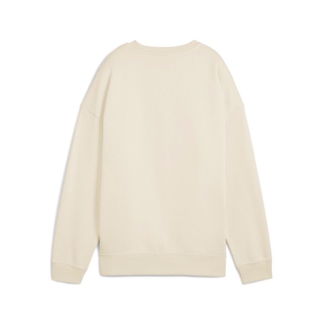 PUMA Langarmshirt »ESS OVERSIZED CREW FL« Oversize-Passform, Rundhalsausschnitt, gerippte Bündchen und Saum