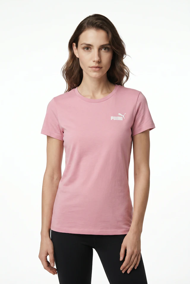 PUMA T-Shirt »ESS SMALL NO 1 LOGO TEE S« Kurzarm, aus Baumwolle, mit Rundhalsausschnitt