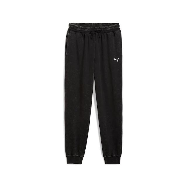 PUMA Trainingshose »ESS ELEVATED RELAXED WASH SWEATPANTS FL« sportlich inspirierte Details, mit Print-Applikationen