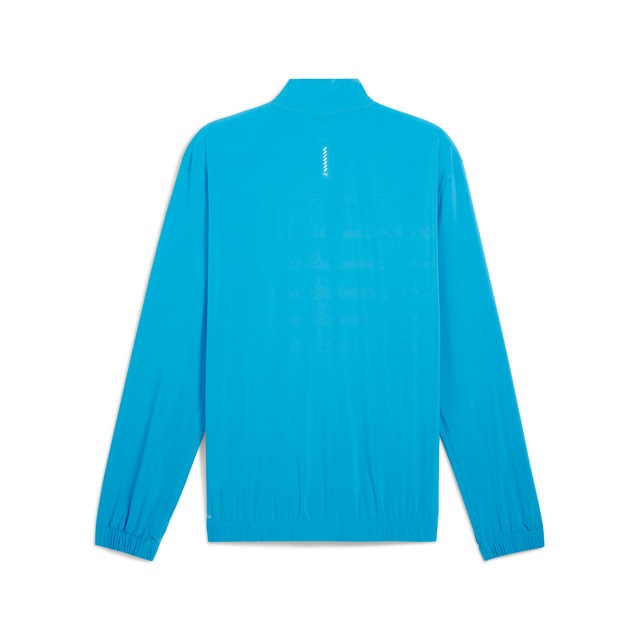 PUMA Trainingsjacke »RUN VELOCITY WOVEN JACKET« ohne Kapuze mit Nahttaschen, mit Reißverschluss und Schutzleiste, atmungsaktiv