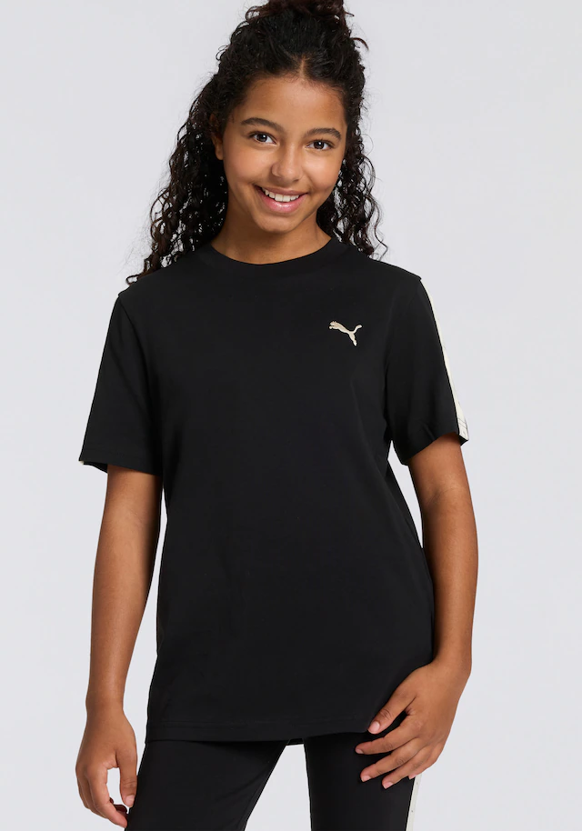PUMA T-Shirt »ESS TAPE TEE G« Regular Fit, Kurzarm, für vielseitige Aktivitäten, aus Baumwolle