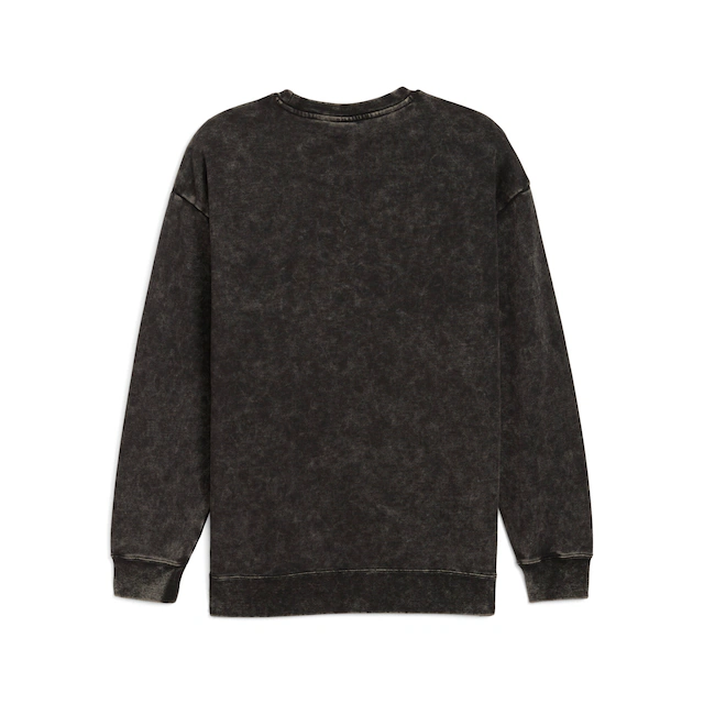 PUMA Langarmshirt »ESS ELEVATED RELAXED WASH CREW FL« sportlicher Stil