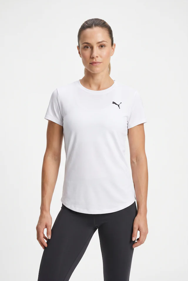 PUMA Trainingsshirt »W TAD ESSENTIAL CREW TEE« Regular Fit, mit Rundhalsausschnitt, mit seitlichen Schlitzen