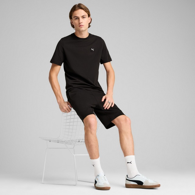PUMA T-Shirt »ESS ELEVATED TEE« Kurzarmdesign, Rundhalsausschnitt, aus Baumwolle