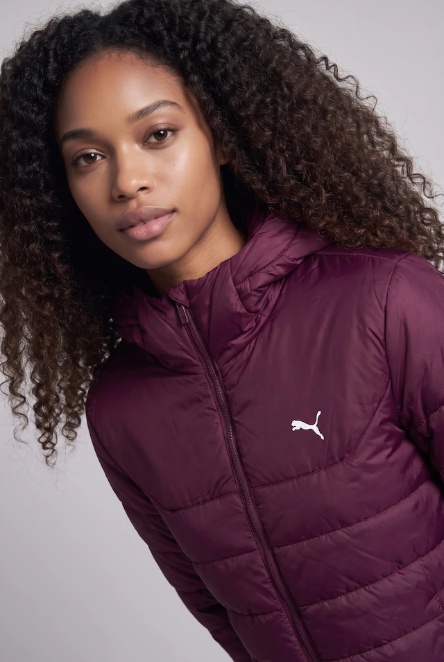PUMA Winterjacke »ESS HOODED PADDED JACKET« mit Kapuze mit Kapuze, minimalistisches Design