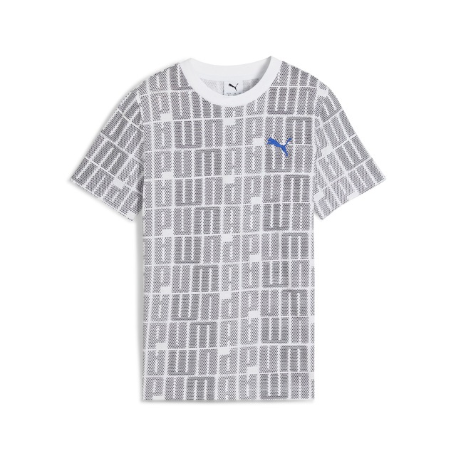PUMA T-Shirt »ESS LOGO LAB AOP TEE B« Regular Fit, Rundhalsausschnitt, Kurzarmdesign, für Jugendliche