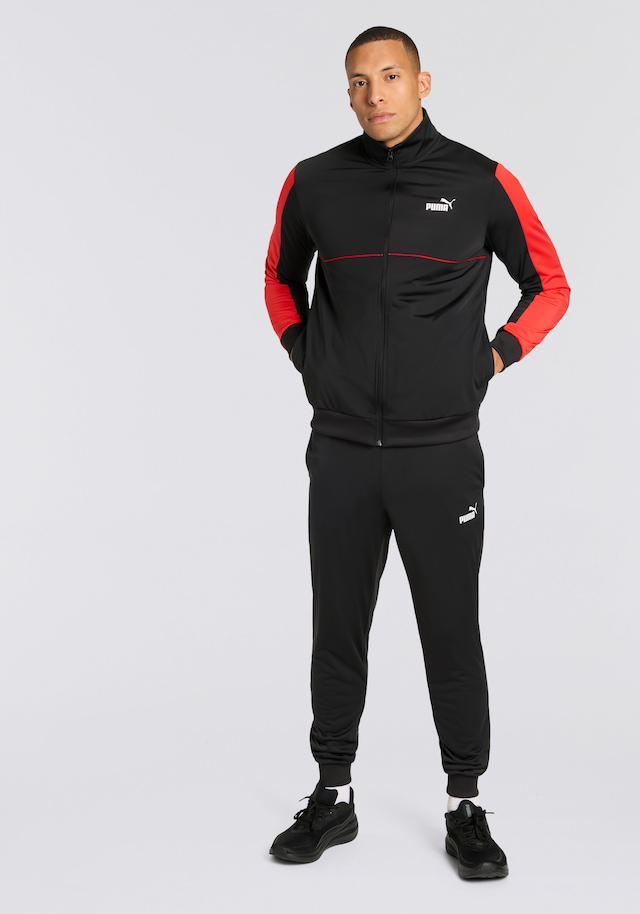 PUMA Trainingsanzug »SPORT POLY SUIT« 2 Stk. ohne Kapuze, aus Trikot-Material