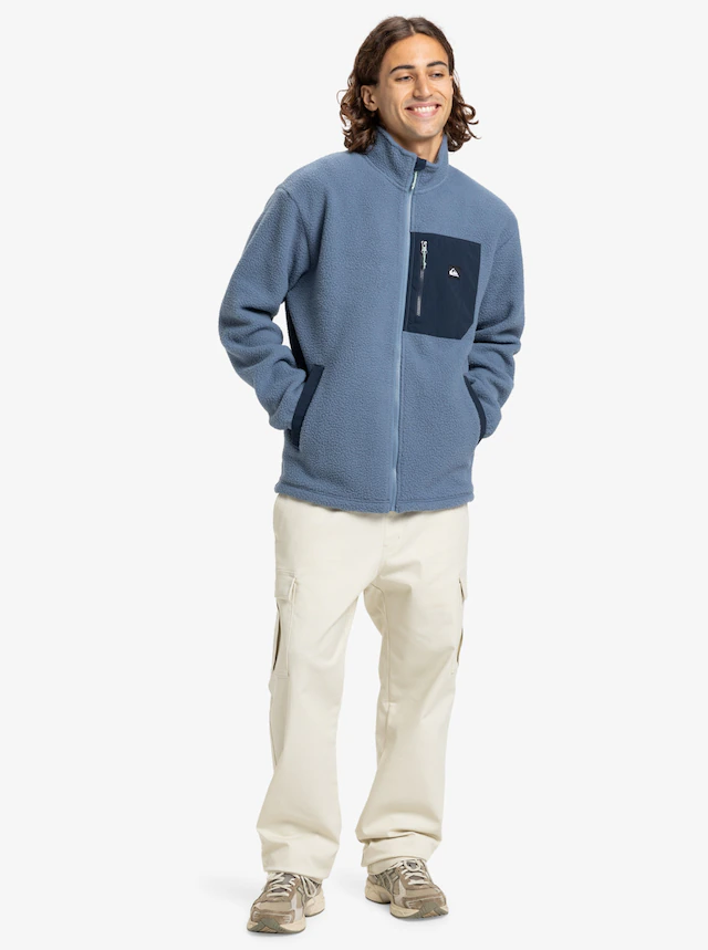 Quiksilver Fleecejacke »CLEAN COAST FZ« für Erwachsene, aus Polyester, in den Größen S bis XXL