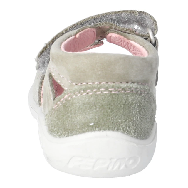 PEPINO by RICOSTA Lauflernschuh »Mimi WMS: mittel« Sandalette mit Klett und Stickerei, Größenschablone zum Download