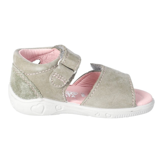 PEPINO by RICOSTA Lauflernschuh »Mimi WMS: mittel« Sandalette mit Klett und Stickerei, Größenschablone zum Download