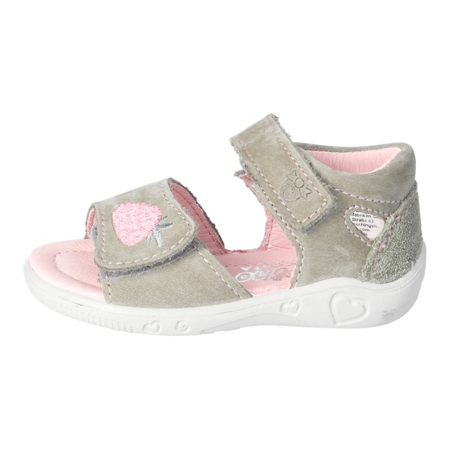 PEPINO by RICOSTA Lauflernschuh »Mimi WMS: mittel« Sandalette mit Klett und Stickerei, Größenschablone zum Download