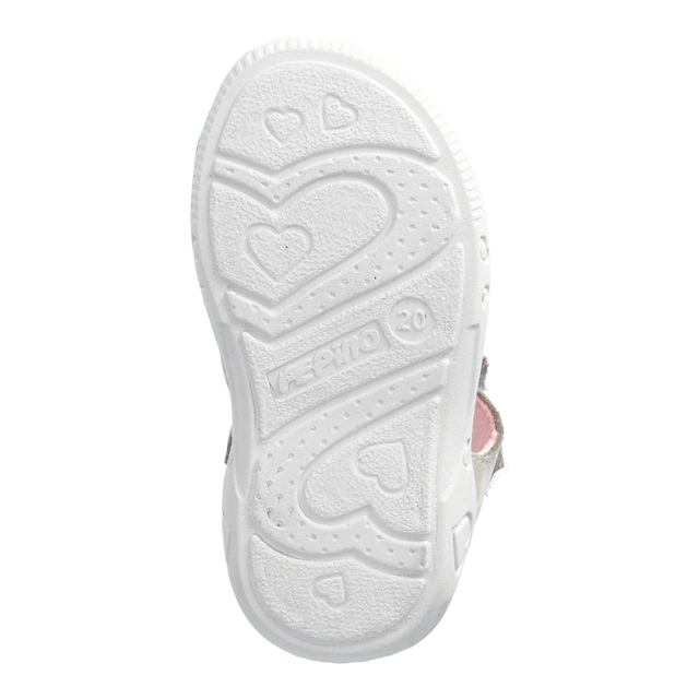 PEPINO by RICOSTA Lauflernschuh »Mimi WMS: mittel« Sandalette mit Klett und Stickerei, Größenschablone zum Download