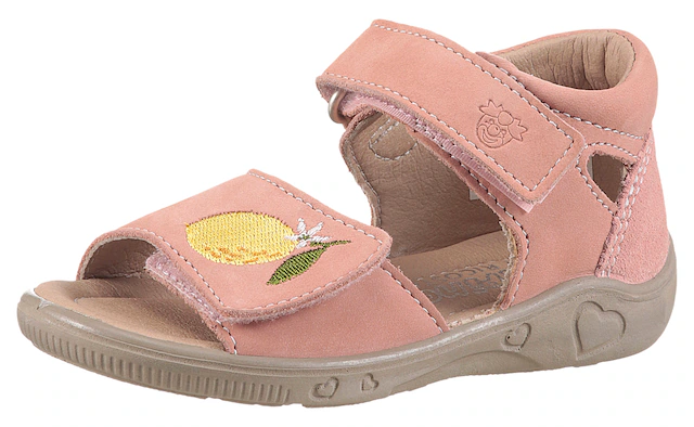PEPINO by RICOSTA Lauflernschuh »Mimi WMS: mittel« Sandalette mit Klett und Stickerei, Größenschablone zum Download