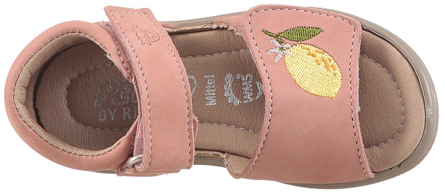 PEPINO by RICOSTA Lauflernschuh »Mimi WMS: mittel« Sandalette mit Klett und Stickerei, Größenschablone zum Download
