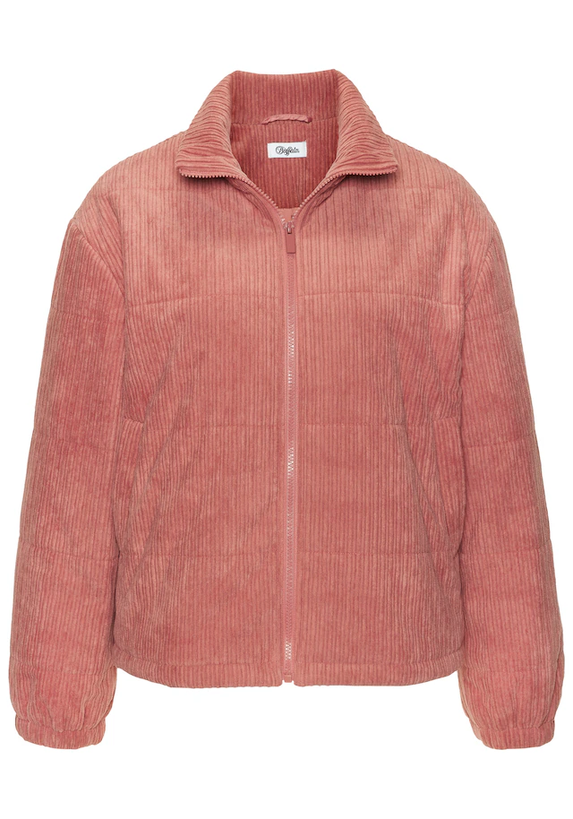 Buffalo Cordjacke »mit Reißverschluss und Eingrifftaschen« Leicht wattierte Übergangsjacke aus weichem Cordstoff, Frühlingsjacke