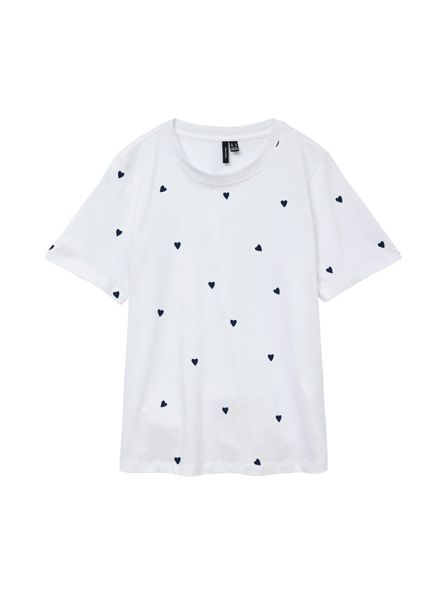 Vero Moda Kurzarmshirt »VMPAULINA AOP SS T-SHIRT GA JRS NOOS« Baumwolle, regular fit