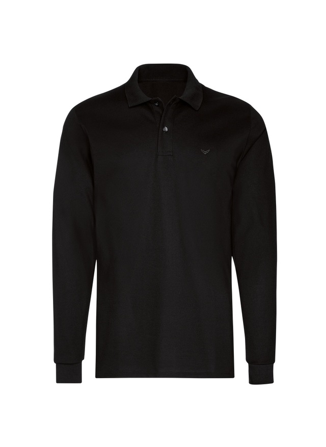 Trigema Poloshirt »TRIGEMA Langarm Poloshirt mit Armbündchen« 1 Stk.