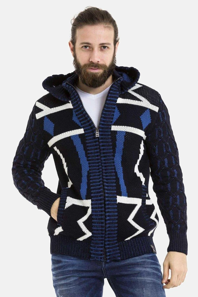 Cipo & Baxx Cardigan »Jacken« 1 Stk. im modernem Look, CP256