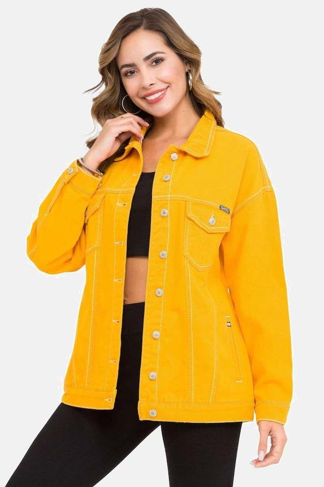 Cipo & Baxx Jeansjacke »Jeansjacke« ohne Kapuze mit stylischen auffälligen Elementen, WJ211