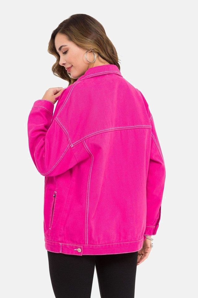 Cipo & Baxx Jeansjacke »Jeansjacke« ohne Kapuze mit stylischen auffälligen Elementen, WJ211