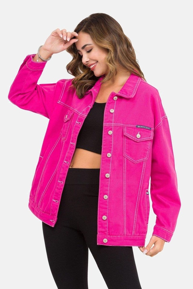 Cipo & Baxx Jeansjacke »Jeansjacke« ohne Kapuze mit stylischen auffälligen Elementen, WJ211