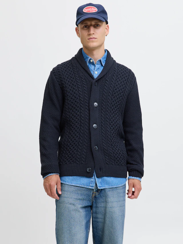 Jack & Jones Strickpullover »JJPAUL KNIT SHAWL CARDIGAN«