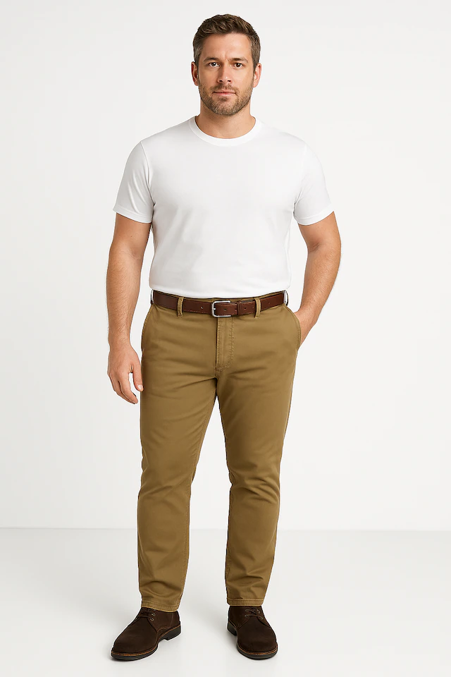 Jack & Jones PlusSize Chinohose »JPSTMARCO FRANCO CHINO W BELT PLS«