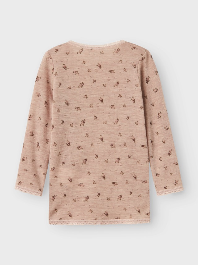 Name It Langarmshirt »NMFWANG WOOL NEEDLE LS TOP NOOS« Wolle, regular fit