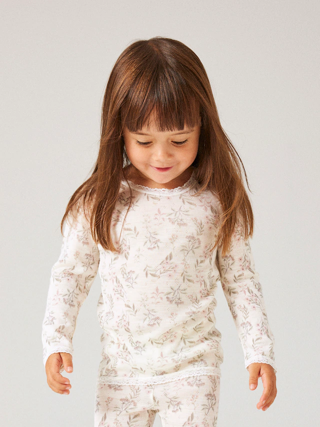 Name It Langarmshirt »NMFWANG WOOL NEEDLE LS TOP NOOS« Wolle, regular fit