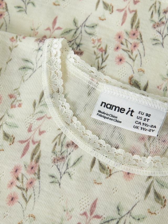Name It Langarmshirt »NMFWANG WOOL NEEDLE LS TOP NOOS« Wolle, regular fit