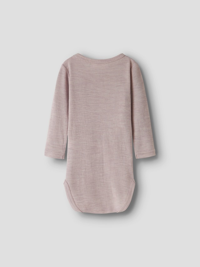 Name It Langarmbody »NBNWAX WOOL RIB LS BODY NOOS« aus reiner Merinowolle
