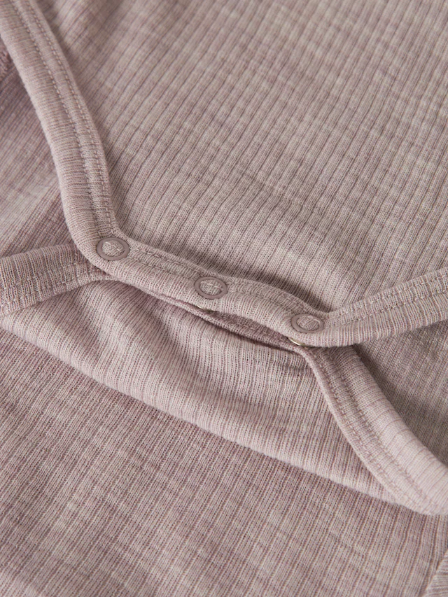 Name It Langarmbody »NBNWAX WOOL RIB LS BODY NOOS« aus reiner Merinowolle