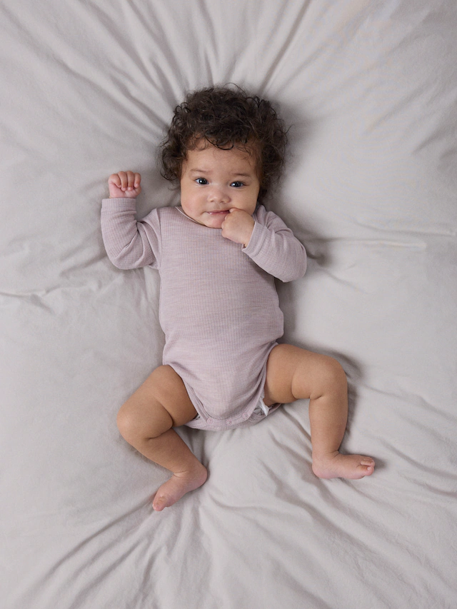 Name It Langarmbody »NBNWAX WOOL RIB LS BODY NOOS« aus reiner Merinowolle