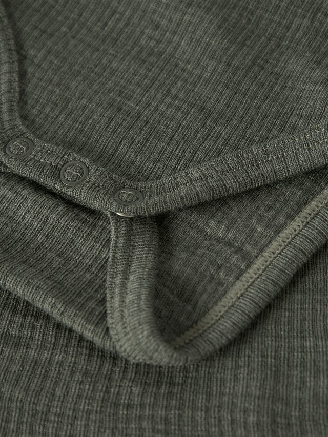 Name It Langarmbody »NBNWAX WOOL RIB LS BODY NOOS« aus reiner Merinowolle