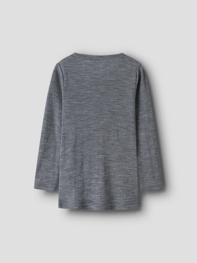 Name It Langarmshirt »NMNWAX WOOL RIB LS TOP NOOS« aus reiner Merinowolle