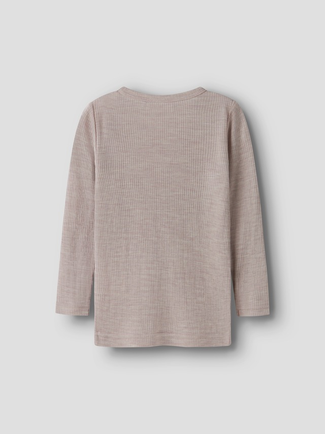 Name It Langarmshirt »NMNWAX WOOL RIB LS TOP NOOS« aus reiner Merinowolle