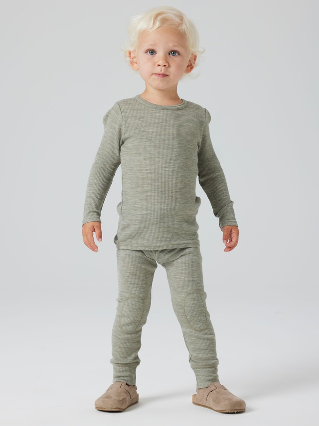 Name It Langarmshirt »NMNWAX WOOL RIB LS TOP NOOS« aus reiner Merinowolle