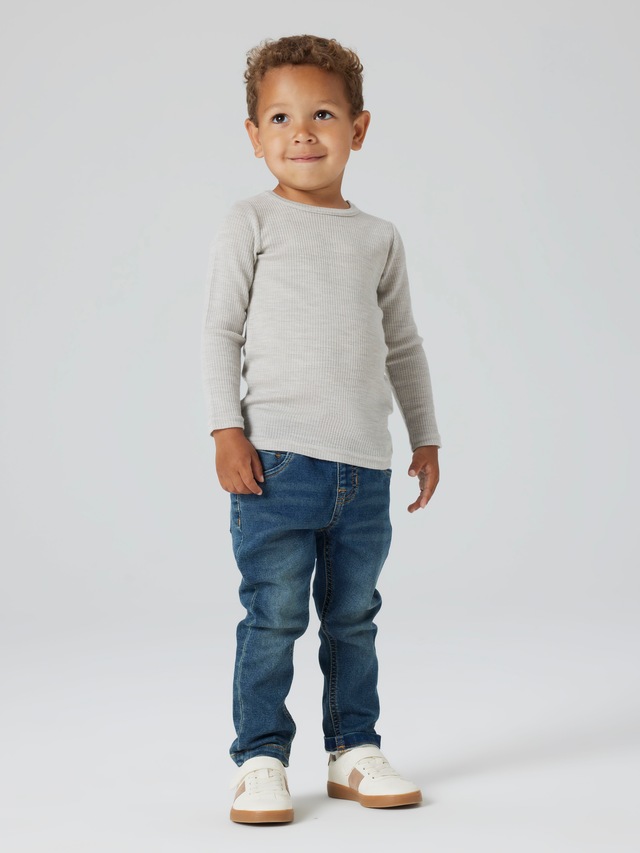 Name It Langarmshirt »NMNWAX WOOL RIB LS TOP NOOS« aus reiner Merinowolle