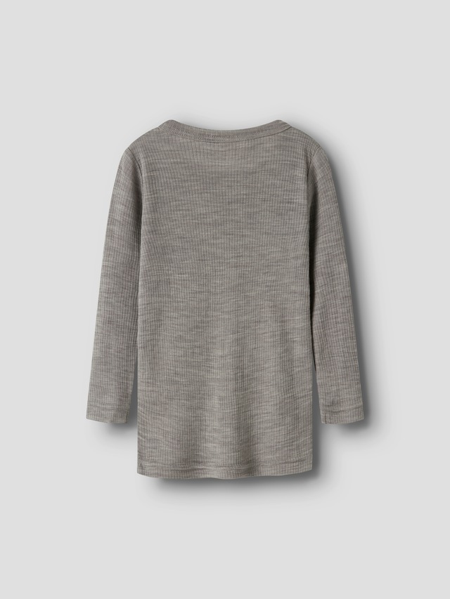 Name It Langarmshirt »NMNWAX WOOL RIB LS TOP NOOS« aus reiner Merinowolle